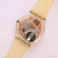 Vintage Swatch SKZ102 JOURNALIST Watch | 1994 RARE Skeleton Swatch Jelly