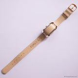 Vintage Rectangular Timex Watch for Women | Dainty Gold-tone Watch