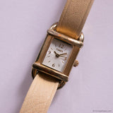 Vintage Rectangular Timex Watch for Women | Dainty Gold-tone Watch