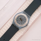 1991 Swatch SKN104 BLUEJACKET Watch | 90s Blue Swatch Vintage