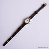 Orologio in quarzo tagliente vintage per donne | Piccolo orologio ovale in argento