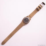 Retro Timex Digital Quartz Watch for Women with Shiny Gold Strap