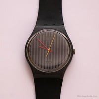 1985 Swatch معايير ساعة PINSTRIPE GA102 | الثمانينات قابلة للتحصيل Swatch