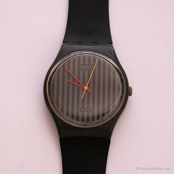 1985 Swatch Standards Pinstripe GA102 orologio | 60s da collezione Swatch