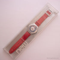 1996 Swatch Irony YGS1001 PREPIE Watch | Rosso & blu Swatch Vintage ▾
