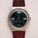1991 Swatch GX121 Plaza montre | Vintage des années 90 Swatch Gent Originals