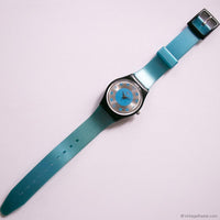 Vintage Blue TCM Watch for Women | Sporty Everyday Wristwatch for Her