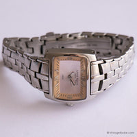 Vintage rectangular Anne Klein Cuarzo de Nueva York reloj para mujeres