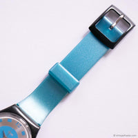 Vintage Blue TCM Watch for Women | Sporty Everyday Wristwatch for Her