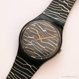 1987 Swatch Marmorata GB119 reloj | Vintage coleccionable de los 80 Swatch
