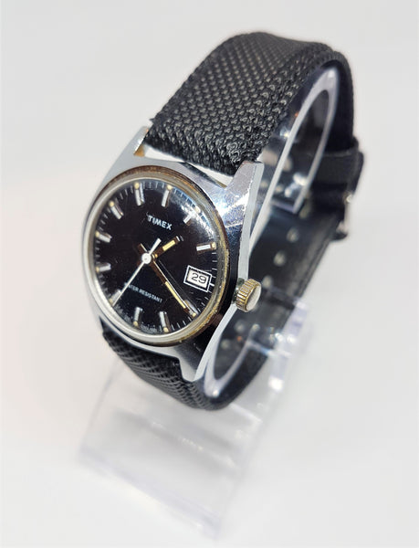 Antique Black Dial Timex Watch, Exquisite Occasion Timepiece - Vintage Radar