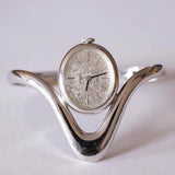 Jahrgang Anker 85 17 Rubis Uhr Für Frauen mit silbertem Armband