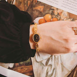 Chaika 17 joyas mecánicas reloj para mujeres | Tono de oro vintage reloj