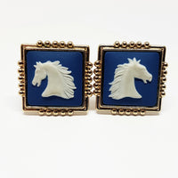 Stallion Horse Vintage Set of Cufflinks | Wedding Collection - Vintage Radar