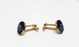 Vintage Gold-tone Cufflinks with Musical Notes | Wedding Accessories