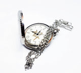 Freemason Silver-tone Vintage Pocket Watch | Can Be Engraved - Vintage Radar