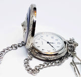 Dog Silver Pocket Watch | Can Be Engraved - Vintage Radar