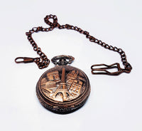 Rose Gold Paris Vintage Pocket Watch | Can Be Engraved - Vintage Radar