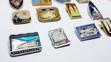 Soviet Vintage Enamel Pins | Enamel Lapel Pins | Set 3 - Vintage Radar