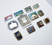 Soviet Vintage Enamel Pins | Enamel Lapel Pins | Set 4 - Vintage Radar