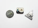 Soviet Vintage Enamel Pins | Enamel Lapel Pins | Set 7 - Vintage Radar