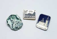 Soviet Vintage Enamel Pins | Enamel Lapel Pins | Set 19 - Vintage Radar