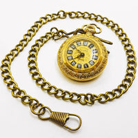 Golden Normandia Pocket Watch | Little Vintage Pocket Watch - Vintage Radar