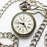 Airin Incabloc Vintage Silver Pocket Watch | French Pocket Watches - Vintage Radar