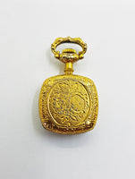 Tiny French Clyda Pocket Watch | 90s Clyda Paris Pocket Watch Medallion - Vintage Radar