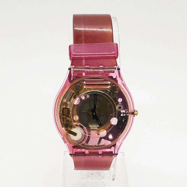 2000 PINK JELLY SKIN SFP101 Swatch | Vintage Skin Swatch Watch - Vintage Radar