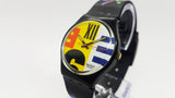 Swiss Made 1987 Vintage Swatch Watch | NINE TO SIX GB117 Swatch - Vintage Radar