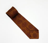 Victorian Brown Vintage Tie & Tie Clip | Wedding Collection - Vintage Radar