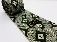 Juwel Vintage Green Tie & Tie Clip | Wedding Collection - Vintage Radar