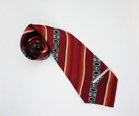 Juwel Textured Red Vintage Tie & Tie Clip | Wedding Collection - Vintage Radar