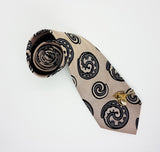 Gentlemen Vintage Tie & Tie Clip | Trevira Elegant Tie | Wedding Collection - Vintage Radar