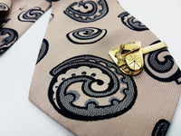 Gentlemen Vintage Tie & Tie Clip | Trevira Elegant Tie | Wedding Collection - Vintage Radar