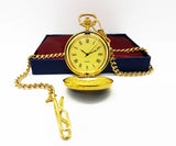 Vintage Victorian Gold Pocket Watch | Can Be Engraved Upon Request - Vintage Radar