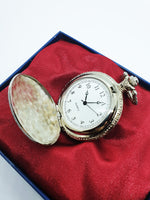 Elegant Silver-Tone Pocket Watch | Can Be Engraved Upon Request - Vintage Radar