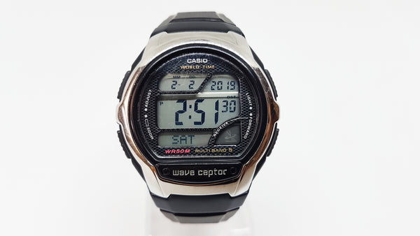 transmissie tempel winnaar Wave Ceptor Black Casio Watch for Men | WV58A-1AV Casio Watch – Vintage  Radar