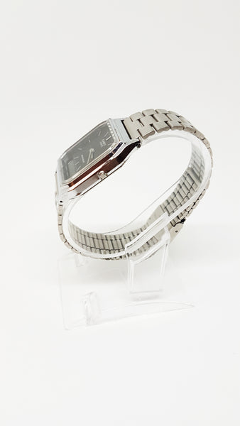Silver-tone Casio Quartz Watch | Double Digital and Analog Display ...