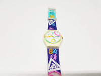 1990 Tutti GW700 Vintage Swatch Watch, Colorful Timepiece - Vintage Radar