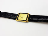 Square Dial Gold-tone Timex Watch Vintage - Vintage Radar