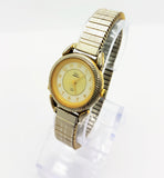 Two-Tone Gold And Silver Timex Watch, Vintage Gift For Ladies - Vintage Radar