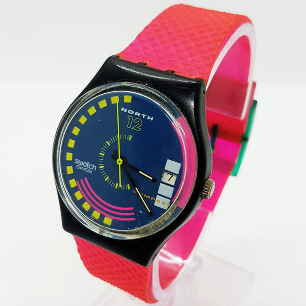 1989 TRAFFIC JAM GB412 Vintage Swiss Swatch Watch | Rare 80s Swatch Watch - Vintage Radar