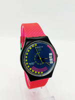 1989 TRAFFIC JAM GB412 Vintage Swiss Swatch Watch | Rare 80s Swatch Watch - Vintage Radar