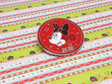 Minnie Mouse Splendid Walt Disney Pin Round 2018 Red Pin