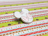 Minnie Mouse Rosado Disney Pin | Lindo Minnie Mouse Pin de esmalte de cabeza de orejas