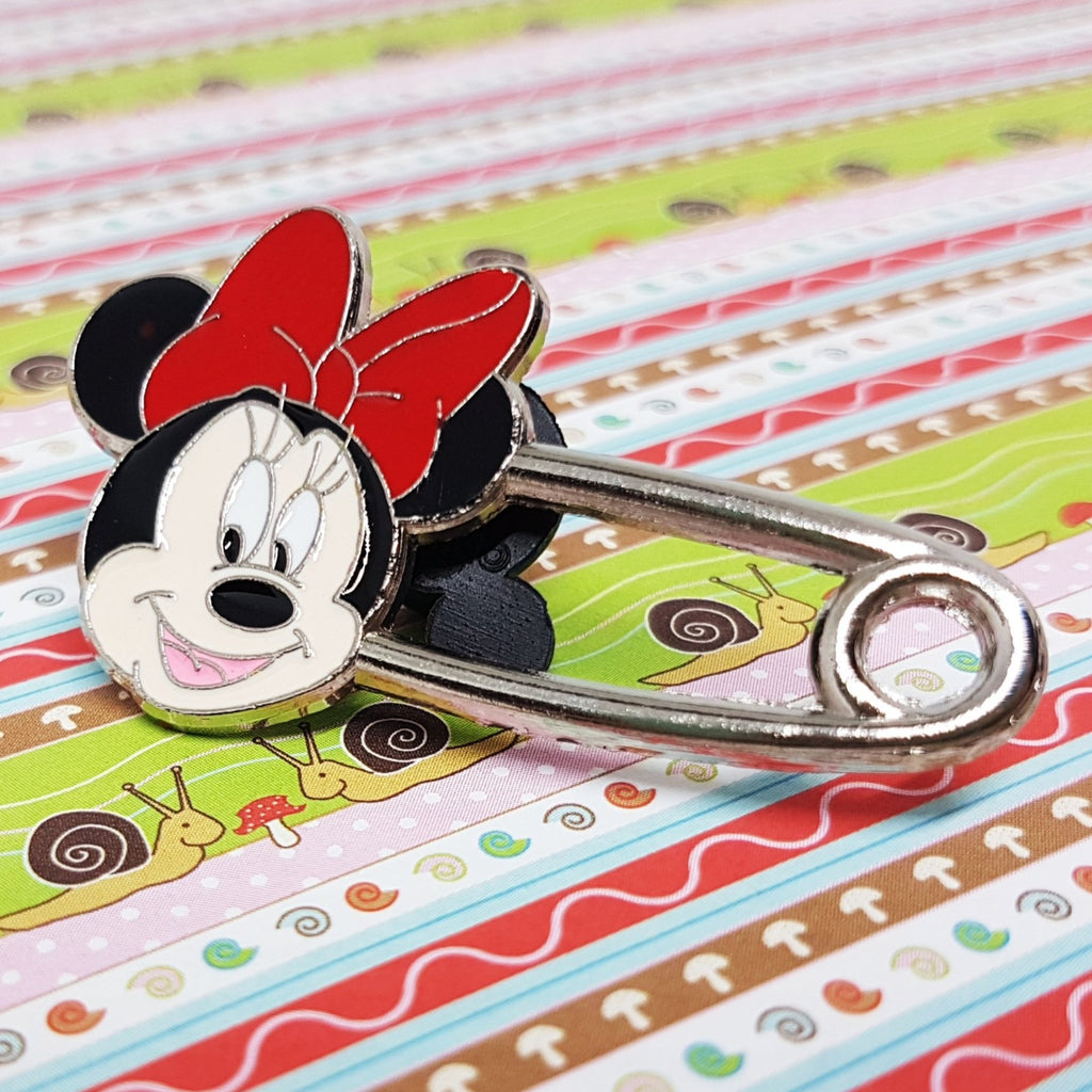 Minnie Mouse Safety Pin, Cute Disney Lapel Pin | Disney Enamel Pin ...