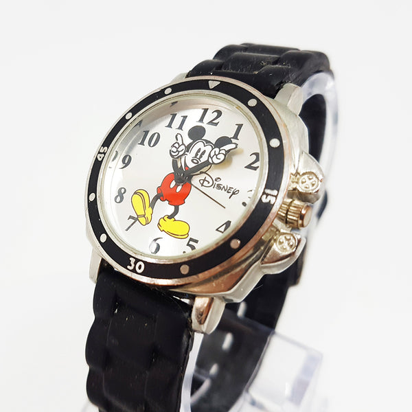 Vintage Herren Disney Uhr | Mickey Mouse Silberton Uhr
