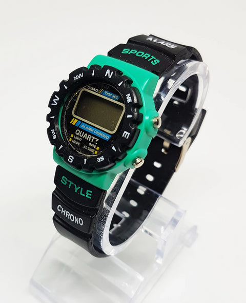 Sports Alarm Chronograph Watch | LCD Digital Sportswatch - Vintage Radar